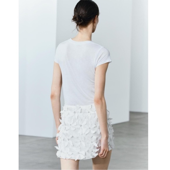 NWT Zara Floral Mini Skirt ZW Collection - Picture 11 of 11
